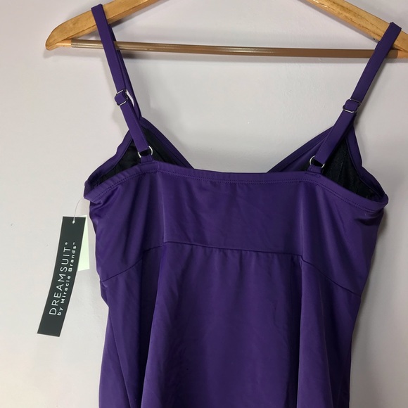 NWT DreamSuit Miracle Suit Twist Top Tankini 10 12 - Picture 11 of 12